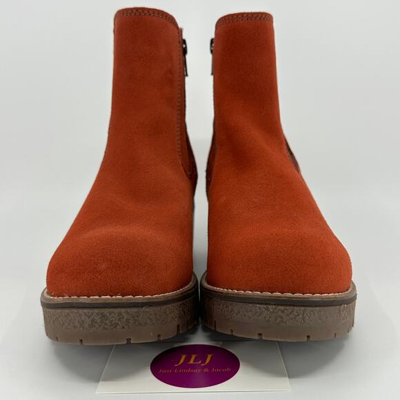 Overland Women's Macy Waterproof Terracotta Suede Boots Size 39 EU/ 8.5-9 US - Picture 2 of 13